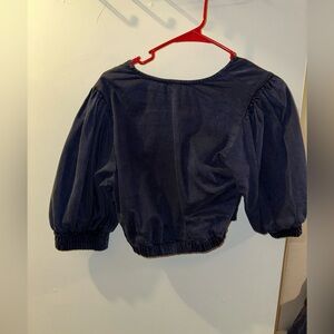 Crop top w/front bow